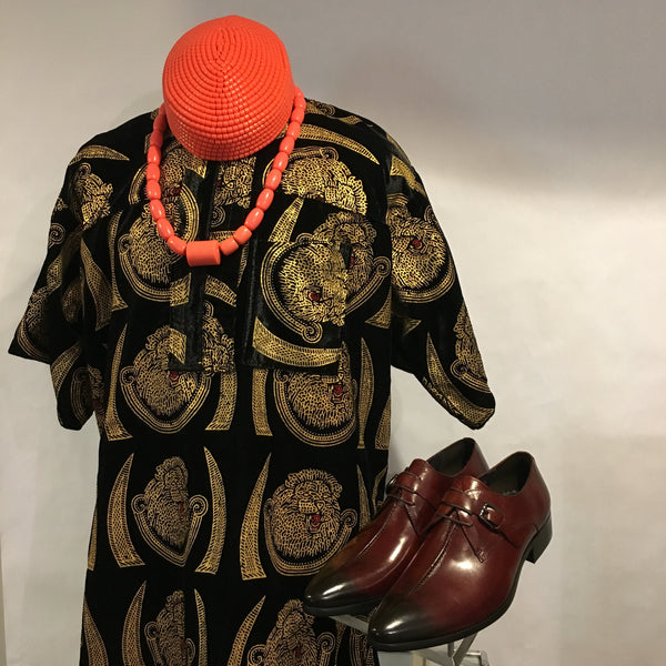 African Beaded Hat