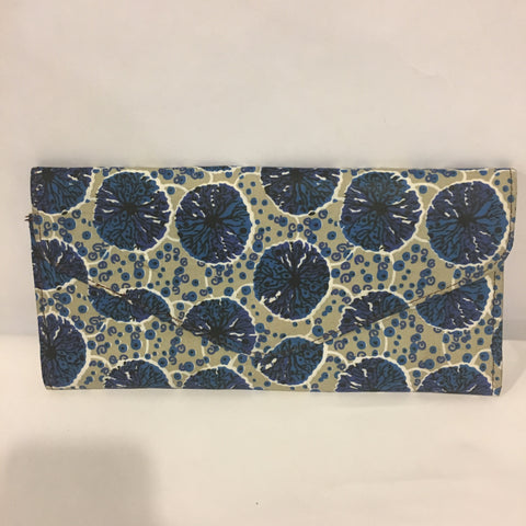 V-Shaped Ankara Clutch Purse